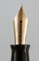 RESTORED 1940 PARKER VACUMATIC GOLDEN PEARL CELLULOID FOUNTAIN PEN DOUBLE JEWEL