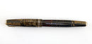 RESTORED 1940 PARKER VACUMATIC GOLDEN PEARL CELLULOID FOUNTAIN PEN DOUBLE JEWEL