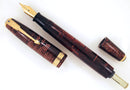 RESTORED 1940 PARKER VACUMATIC DOUBLE JEWEL MAJOR SIZE BURGUNDY PEARL FOUNTAIN PEN OFFERED BY ANTIQUE DIGGER