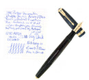 1940 PARKER VACUMATIC AZURE PEARL DOUBLE JEWEL MAJOR FOUNTAIN PEN RESTORED OFFERED BY ANTIQUE DIGGER