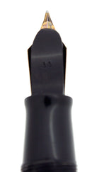 1940 JET BLACK WATERMAN 100 YEAR OVERSIZE FOUNTAIN PEN SEMI-FLEX NIB RESTORED OFFERED BY ANTIQUE DIGGER