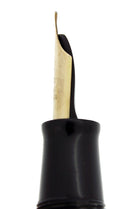 1940 JET BLACK WATERMAN 100 YEAR OVERSIZE FOUNTAIN PEN SEMI-FLEX NIB RESTORED OFFERED BY ANTIQUE DIGGER