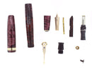 1940 PARKER LONG MAJOR BURGUNDY VACUMATIC DOUBLE JEWEL FOUNTAIN PEN RESTORED OFFERED BY ANTIQUE DIGGER