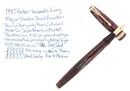 1940 PARKER LONG MAJOR BURGUNDY VACUMATIC DOUBLE JEWEL FOUNTAIN PEN RESTORED OFFERED BY ANTIQUE DIGGER