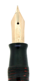 1940 PARKER LONG MAJOR BURGUNDY VACUMATIC DOUBLE JEWEL FOUNTAIN PEN RESTORED OFFERED BY ANTIQUE DIGGER