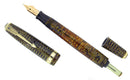 1940 PARKER VACUMATIC GOLDEN PEARL DOUBLE JEWEL FOUNTAIN PEN RESTORED OFFERED BY ANTIQUE DIGGER