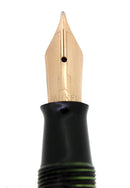 1940 PARKER VACUMATIC EMERALD PEARL DOUBLE JEWEL LONG MAJOR FOUNTAIN PEN RESTORED OFFERED BY ANTIQUE DIGGER