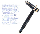 1940 PARKER SENIOR MAXIMA VACUMATIC AZURE PEARL DOUBLE JEWEL FOUNTAIN PEN RESTORED OFFERED BY ANTIQUE DIGGER