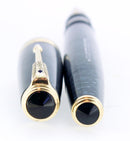 1940 PARKER SENIOR MAXIMA VACUMATIC AZURE PEARL DOUBLE JEWEL FOUNTAIN PEN RESTORED OFFERED BY ANTIQUE DIGGER