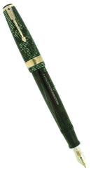 1940 PARKER SENIOR MAXIMA VACUMATIC EMERALD PEARL DOUBLE JEWEL FOUNTAIN PEN RESTORED OFFERED BY ANTIQUE DIGGER