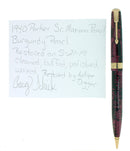 1940 PARKER SENIOR MAXIMA VACUMATIC BURGUNDY PEARL MECHANICAL PENCIL RESTORED OFFERED BY ANTIQUE DIGGER