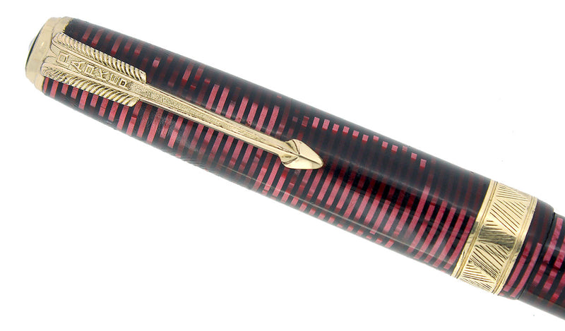 1940 PARKER SENIOR MAXIMA VACUMATIC BURGUNDY PEARL MECHANICAL PENCIL RESTORED OFFERED BY ANTIQUE DIGGER