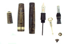 1940 PARKER GOLDEN PEARL SR MAXIMA VACUMATIC DOUBLE JEWEL FOUNTAIN PEN RESTORED OFFERED BY ANTIQUE DIGGER