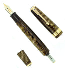 1940 PARKER GOLDEN PEARL SR MAXIMA VACUMATIC DOUBLE JEWEL FOUNTAIN PEN RESTORED OFFERED BY ANTIQUE DIGGER