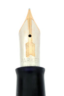 1940 PARKER GOLDEN PEARL SR MAXIMA VACUMATIC DOUBLE JEWEL FOUNTAIN PEN RESTORED OFFERED BY ANTIQUE DIGGER