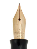 1940 PARKER SILVER PEARL STREAMLINE STANDARD VACUMATIC FOUNTAIN PEN RESTORED OFFERED BY ANTIQUE DIGGER