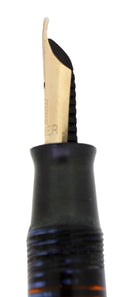 1940 PARKER AZURE PEARL VACUMATIC DOUBLE JEWEL FOUNTAIN PEN MAJOR SIZE RESTORED OFFERED BY ANTIQUE DIGGER