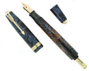 1940 PARKER AZURE PEARL VACUMATIC DOUBLE JEWEL FOUNTAIN PEN MAJOR SIZE RESTORED OFFERED BY ANTIQUE DIGGER