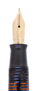 1940 PARKER AZURE PEARL VACUMATIC DOUBLE JEWEL FOUNTAIN PEN MAJOR SIZE RESTORED OFFERED BY ANTIQUE DIGGER