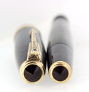 1940 PARKER VACUMATIC AZURE PEARL DOUBLE JEWEL FOUNTAIN PEN MAJOR SIZE RESTORED OFFERED BY ANTIQUE DIGGER