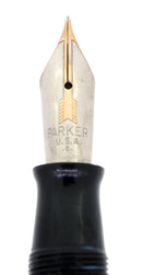 1940 PARKER VACUMATIC AZURE PEARL DOUBLE JEWEL FOUNTAIN PEN MAJOR SIZE RESTORED OFFERED BY ANTIQUE DIGGER