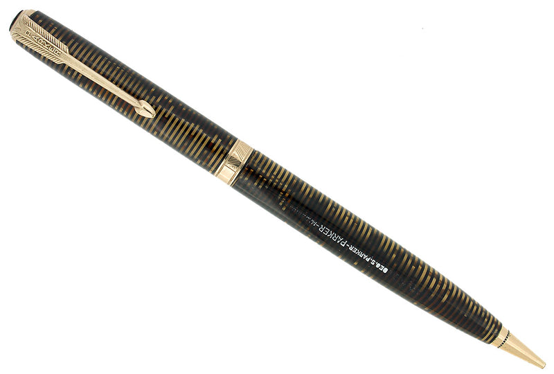 1940 PARKER VACUMATIC GOLDEN PEARL MAJOR SIZE MECHANICAL PENCIL RESTORED OFFERED BY ANTIQUE DIGGER