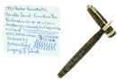 1940 PARKER VACUMATIC GOLDEN PEARL DOUBLE JEWEL FOUNTAIN PEN RESTORED NEAR MINT OFFERED BY ANTIQUE DIGGER