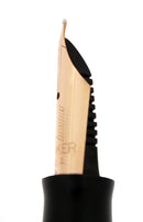 1940 PARKER JET BLACK SENIOR MAXIMA VACUMATIC M-BBB 2.12MM FLEX NIB RESTORED OFFERED BY ANTIQUE DIGGER