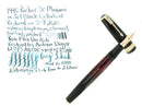 1940 PARKER JET BLACK SENIOR MAXIMA VACUMATIC M-BBB 2.12MM FLEX NIB RESTORED OFFERED BY ANTIQUE DIGGER
