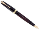 1940 PARKER JET BLACK SENIOR MAXIMA VACUMATIC M-BBB 2.12MM FLEX NIB RESTORED OFFERED BY ANTIQUE DIGGER