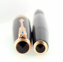 1940 PARKER JET BLACK SENIOR MAXIMA VACUMATIC M-BBB 2.12MM FLEX NIB RESTORED OFFERED BY ANTIQUE DIGGER