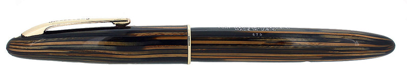 CIRCA 1940S SHEAFFER TRIUMPH GOLDEN BROWN SOVEREIGN II FOUNTAIN PEN RESTORED OFFERED BY ANTIQUE DIGGER