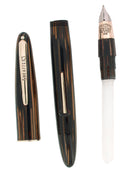 CIRCA 1940S SHEAFFER TRIUMPH GOLDEN BROWN SOVEREIGN II FOUNTAIN PEN RESTORED OFFERED BY ANTIQUE DIGGER