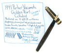 1941 PARKER VACUMATIC DOUBLE JEWEL GOLDEN PEARL CELLULOID FOUNTAIN PEN RESTORED OFFERED BY ANTIQUE DIGGER