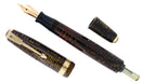 1941 PARKER VACUMATIC DOUBLE JEWEL GOLDEN PEARL CELLULOID FOUNTAIN PEN RESTORED OFFERED BY ANTIQUE DIGGER