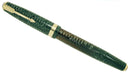 1941 PARKER VACUMATIC MAJOR EMERALD PEARL DOUBLE JEWELED FOUNTAIN PEN RESTORED OFFERED BY ANTIQUE DIGGER