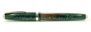 1941 PARKER VACUMATIC MAJOR EMERALD PEARL DOUBLE JEWELED FOUNTAIN PEN RESTORED OFFERED BY ANTIQUE DIGGER