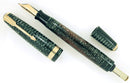 1941 PARKER VACUMATIC MAJOR EMERALD PEARL DOUBLE JEWELED FOUNTAIN PEN RESTORED OFFERED BY ANTIQUE DIGGER
