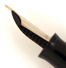 1941 PARKER GOLD PEARL DOUBLE JEWEL VACUMATIC FOUNTAIN PEN JEWELER BAND RESTORED