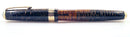1941 PARKER GOLD PEARL DOUBLE JEWEL VACUMATIC FOUNTAIN PEN JEWELER BAND RESTORED