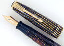 RESTORED 1941 PARKER VACUMATIC DOUBLE JEWEL GOLDEN PEARL CELLULOID FOUNTAIN PEN  OFFERED BY ANTIQUE DIGGER
