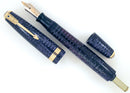 1941 PARKER AZURE PEARL DOUBLE JEWEL VACUMATIC FOUNTAIN PEN LONG MAJOR SIZE RESTORED OFFERED BY ANTIQUE DIGGER