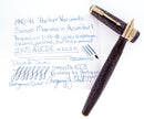 1940-41 PARKER VACUMATIC AZURE PEARL SENIOR MAXIMA DOUBLE JEWEL FOUNTAIN PEN RESTORED OFFERED BY ANTIQUE DIGGER