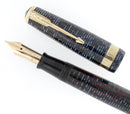 1940-41 PARKER VACUMATIC AZURE PEARL SENIOR MAXIMA DOUBLE JEWEL FOUNTAIN PEN RESTORED OFFERED BY ANTIQUE DIGGER