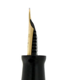 1941 PARKER STRIPED SENIOR DUOFOLD GREEN GOLD CELLULOID FOUNTAIN PEN RESTORED OFFERED BY ANTIQUE DIGGER