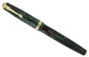 1941 PARKER VACUMATIC JUNIOR DEBUTANTE EMERALD PEARL FOUNTAIN PEN RESTORED OFFERED BY ANTIQUE DIGGER