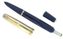 RESTORED 1941 PARKER 51 DOUBLE JEWEL FIRST YEAR CEDAR BLUE FOUNTAIN PEN  OFFERED BY ANTIQUE DIGGER