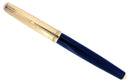 RESTORED 1941 PARKER 51 DOUBLE JEWEL FIRST YEAR CEDAR BLUE FOUNTAIN PEN  OFFERED BY ANTIQUE DIGGER