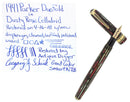 1941 PARKER DUOFOLD FOUNTAIN PEN DUSTY ROSE CELLULOID INGENUE SIZE RESTORED OFFERED BY ANTIQUE DIGGER