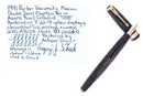 1941 PARKER VACUMATIC SENIOR MAXIMA AZURE PEARL DOUBLE JEWEL FOUNTAIN PEN RESTORED OFFERED BY ANTIQUE DIGGER